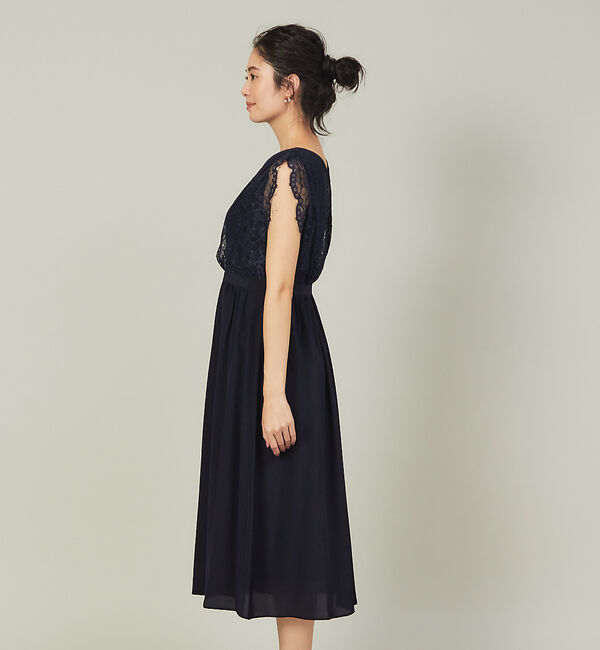 Rouge vif「レースコンビギャザーワンピース」|ワンピース|