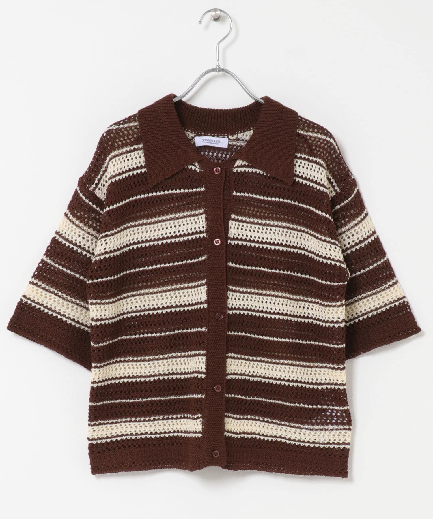 Sonny Label 「メッシュニットオーバーシャツ」|ニット・セーター|