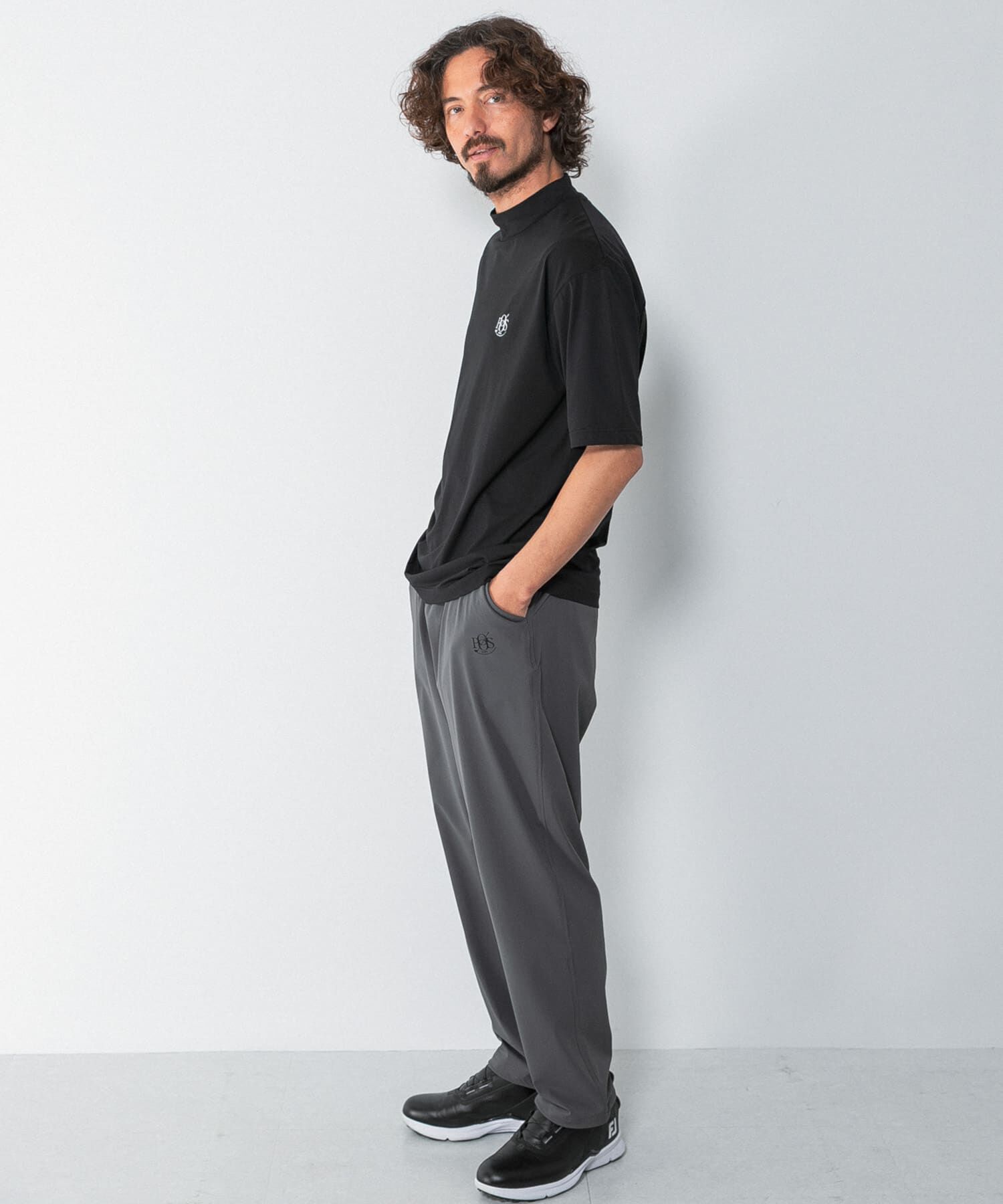 Sonny Label 「OOPS　吸水速乾モックネックTシャツ」|Tシャツ・カットソー|