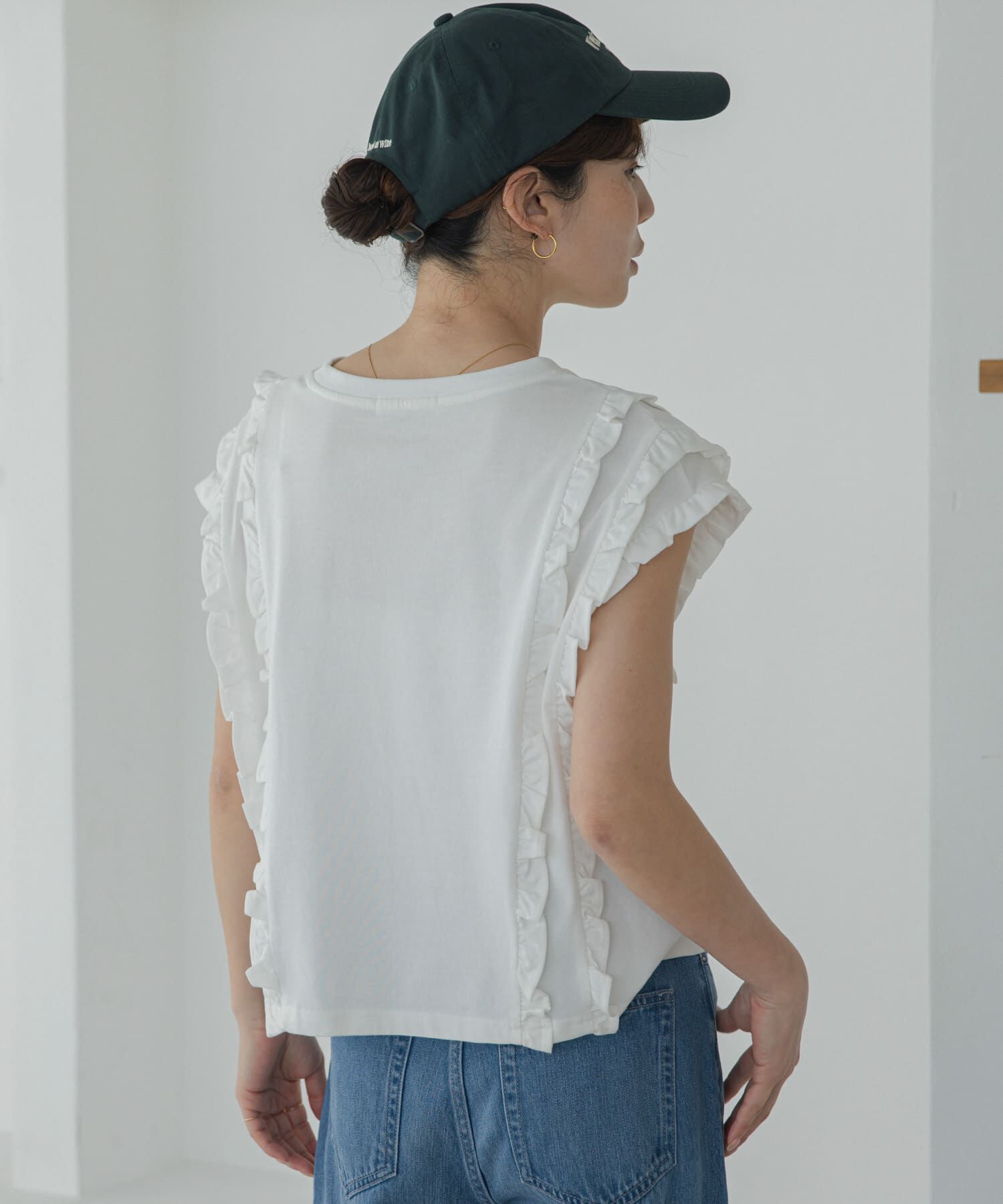 Sonny Label 「ミニフリルフレンチTシャツ」|Tシャツ・カットソー|