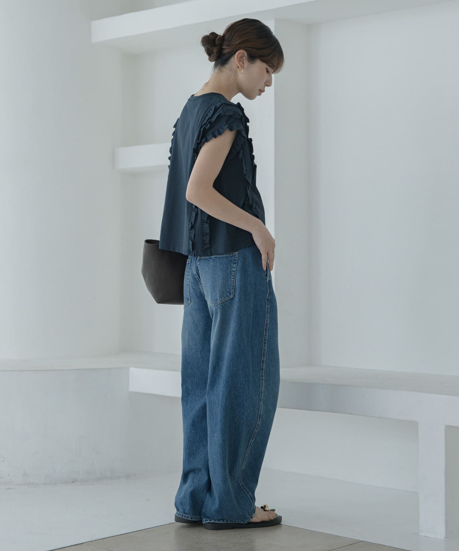Sonny Label 「ミニフリルフレンチTシャツ」|Tシャツ・カットソー|