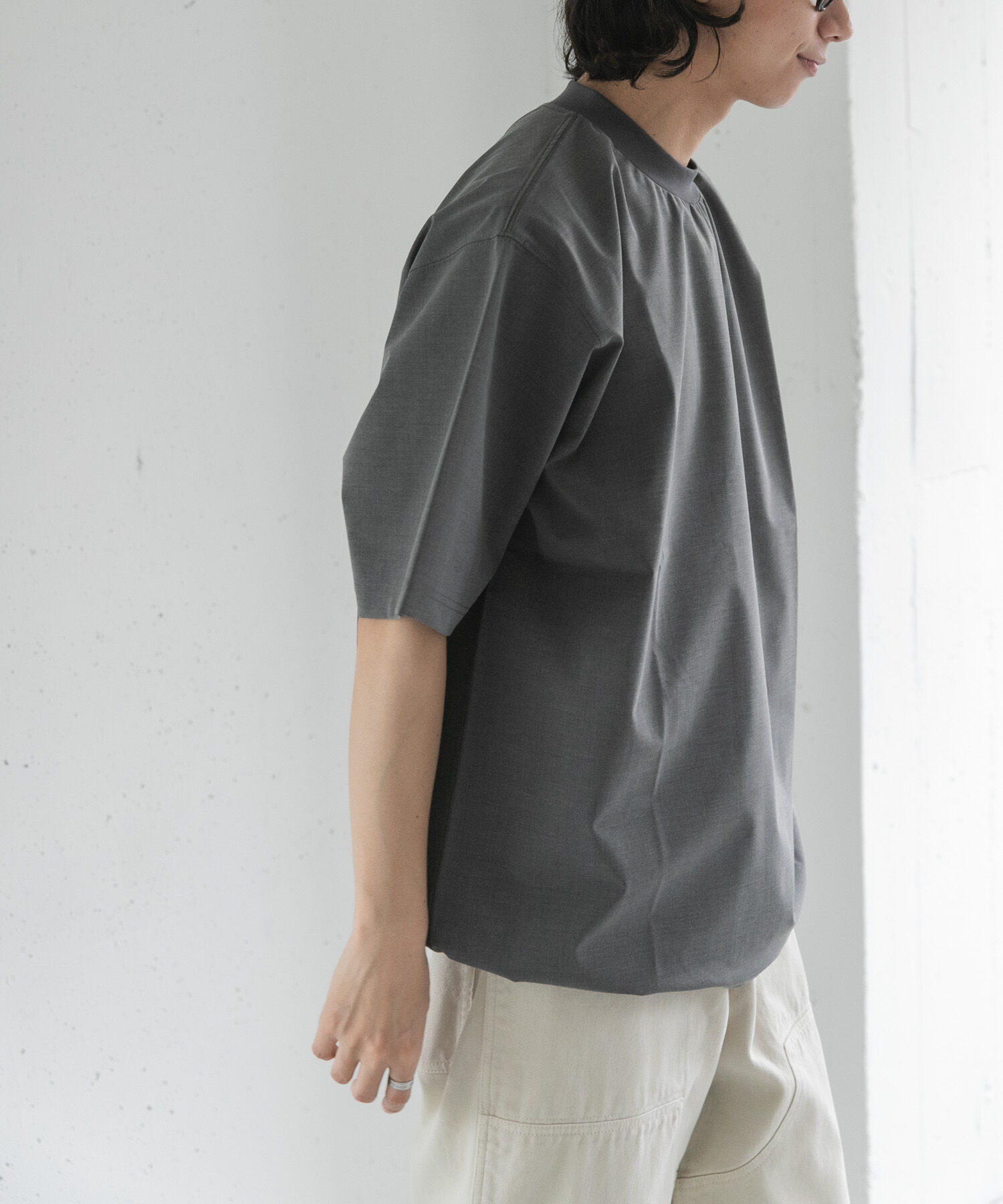 URBAN RESEARCH DOORS「FORK&SPOON　キャリーマンヘムスピンドルTシャツ」|Tシャツ・カットソー|
