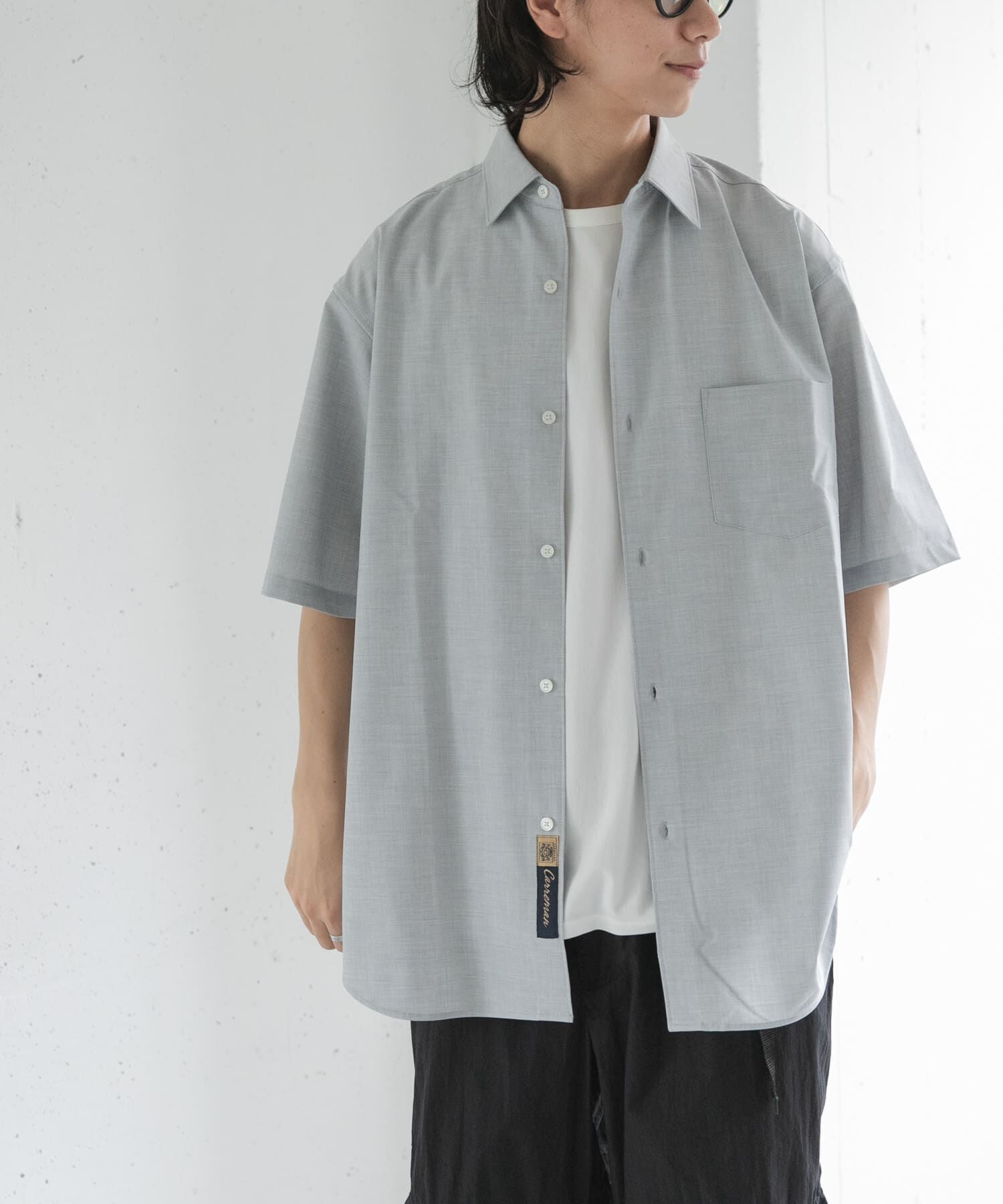 URBAN RESEARCH DOORS「FORK&SPOON　キャリーマンレギュラーカラーシャツ」|シャツ・ブラウス|