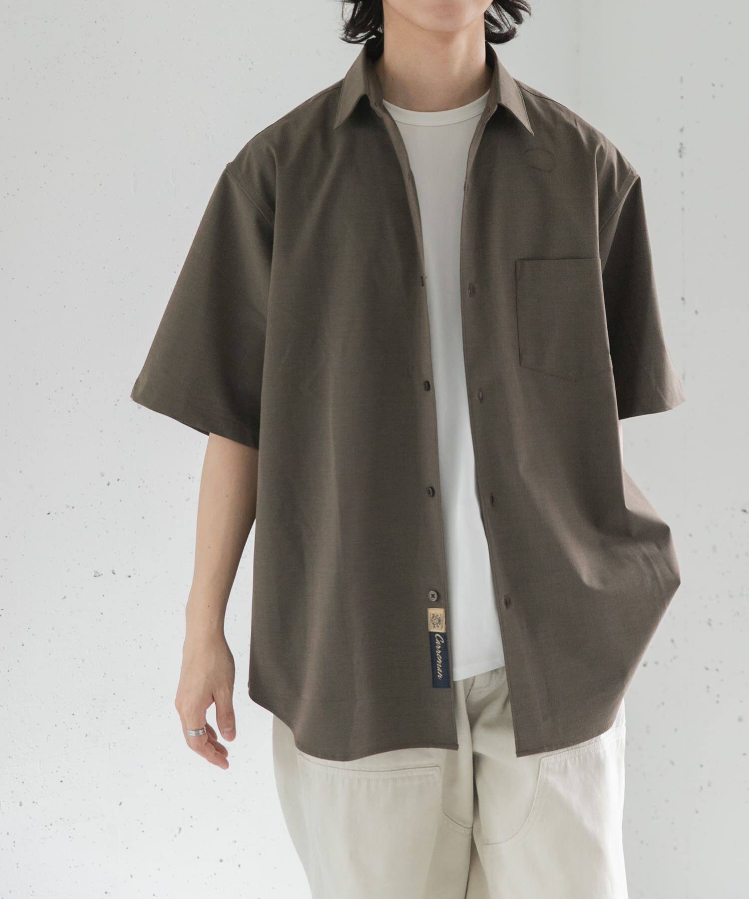 URBAN RESEARCH DOORS「FORK&SPOON　キャリーマンレギュラーカラーシャツ」|シャツ・ブラウス|