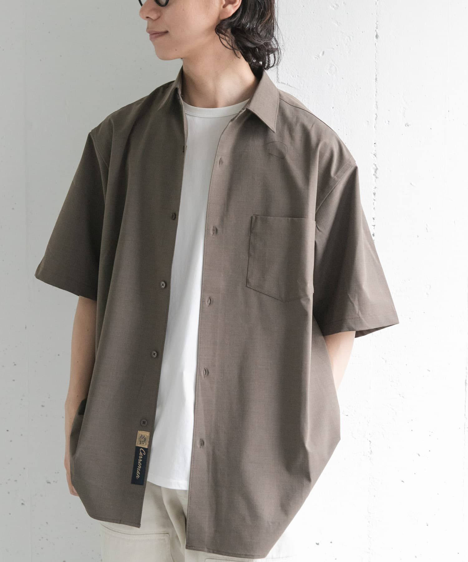 URBAN RESEARCH DOORS「FORK&SPOON　キャリーマンレギュラーカラーシャツ」|シャツ・ブラウス|