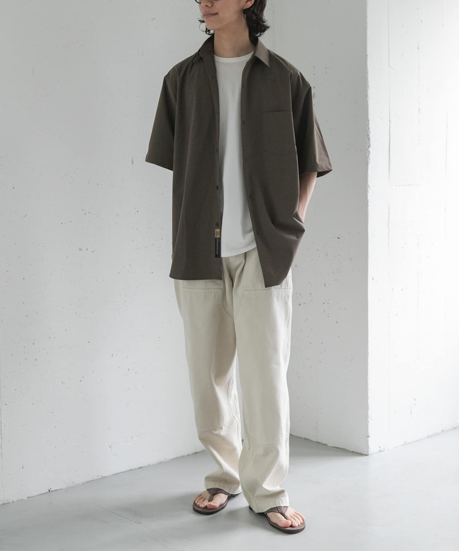 URBAN RESEARCH DOORS「FORK&SPOON　キャリーマンレギュラーカラーシャツ」|シャツ・ブラウス|