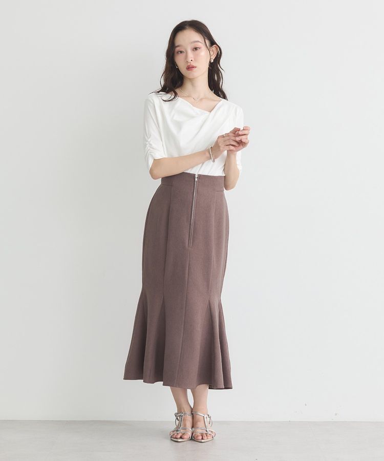 earth music&ecology「ドレープデザインカットソー」|Tシャツ・カットソー|