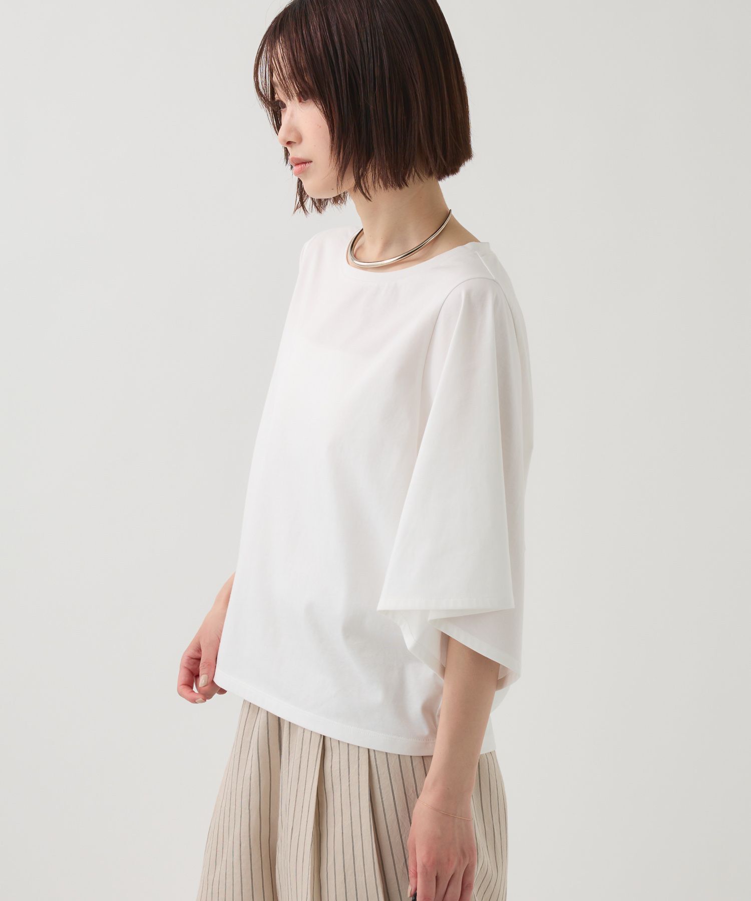 BABYLONE「ワイドスリーブクルーネックプルオーバー」|Tシャツ・カットソー|