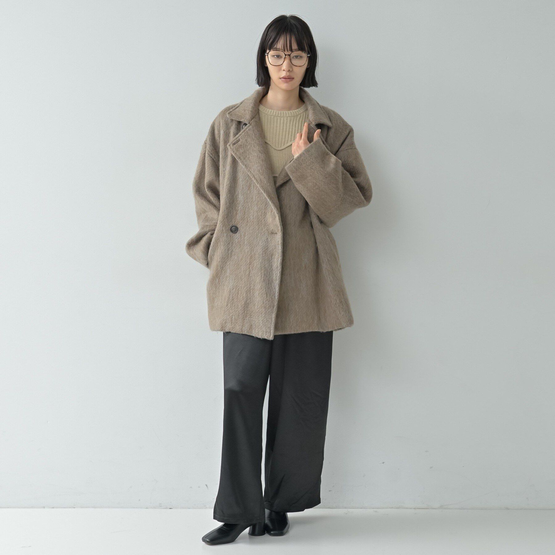 オーバーサイズシャギーミドル丈コート（GALLEST）｜ルミネの