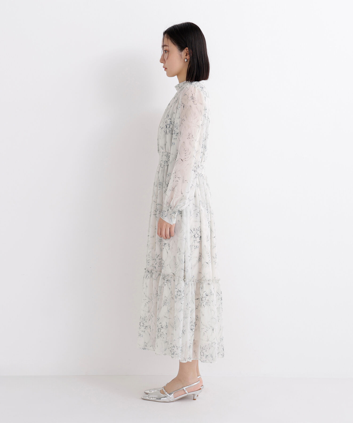  「フラワーシフォンワンピース」|ワンピース|