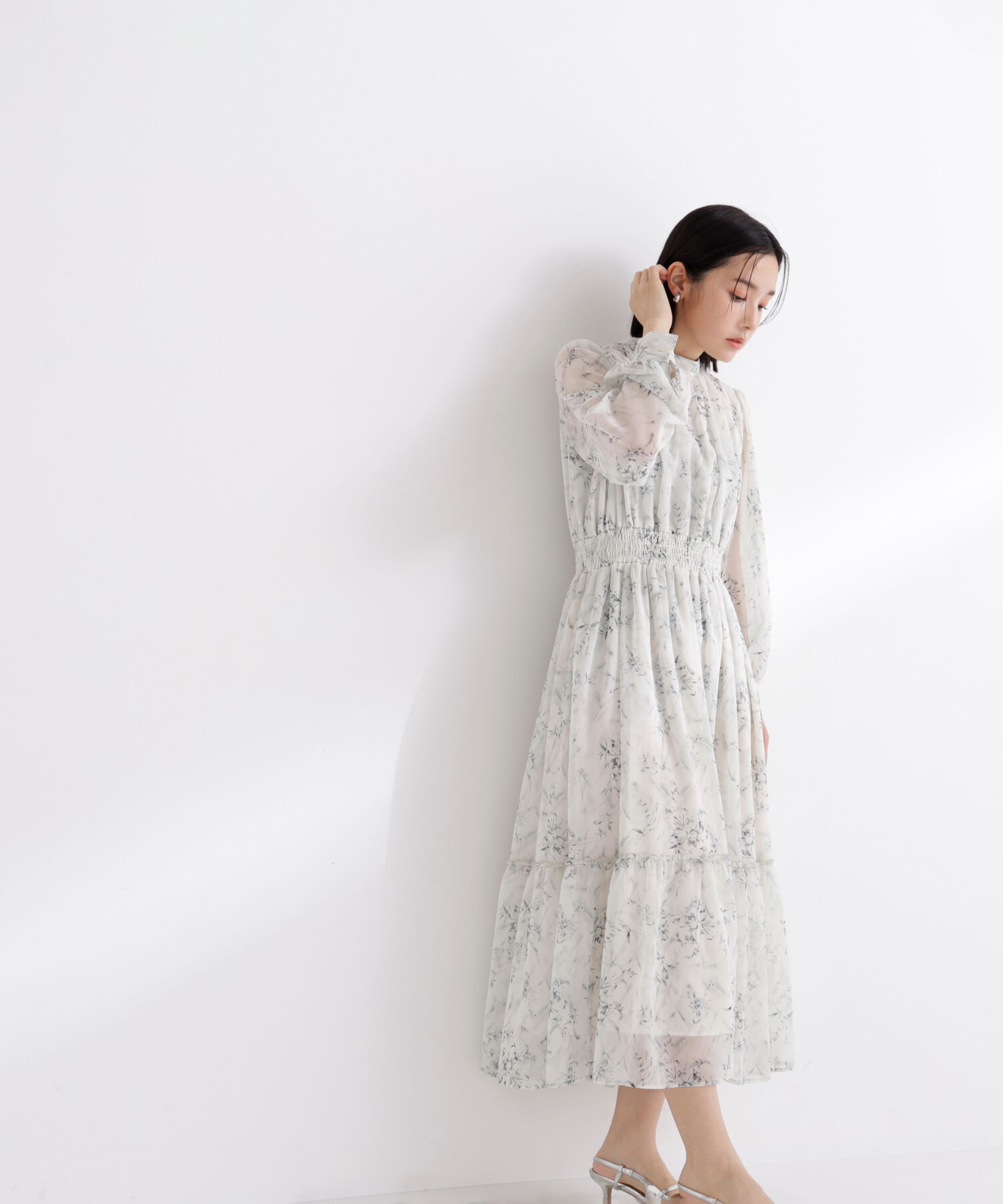  「フラワーシフォンワンピース」|ワンピース|