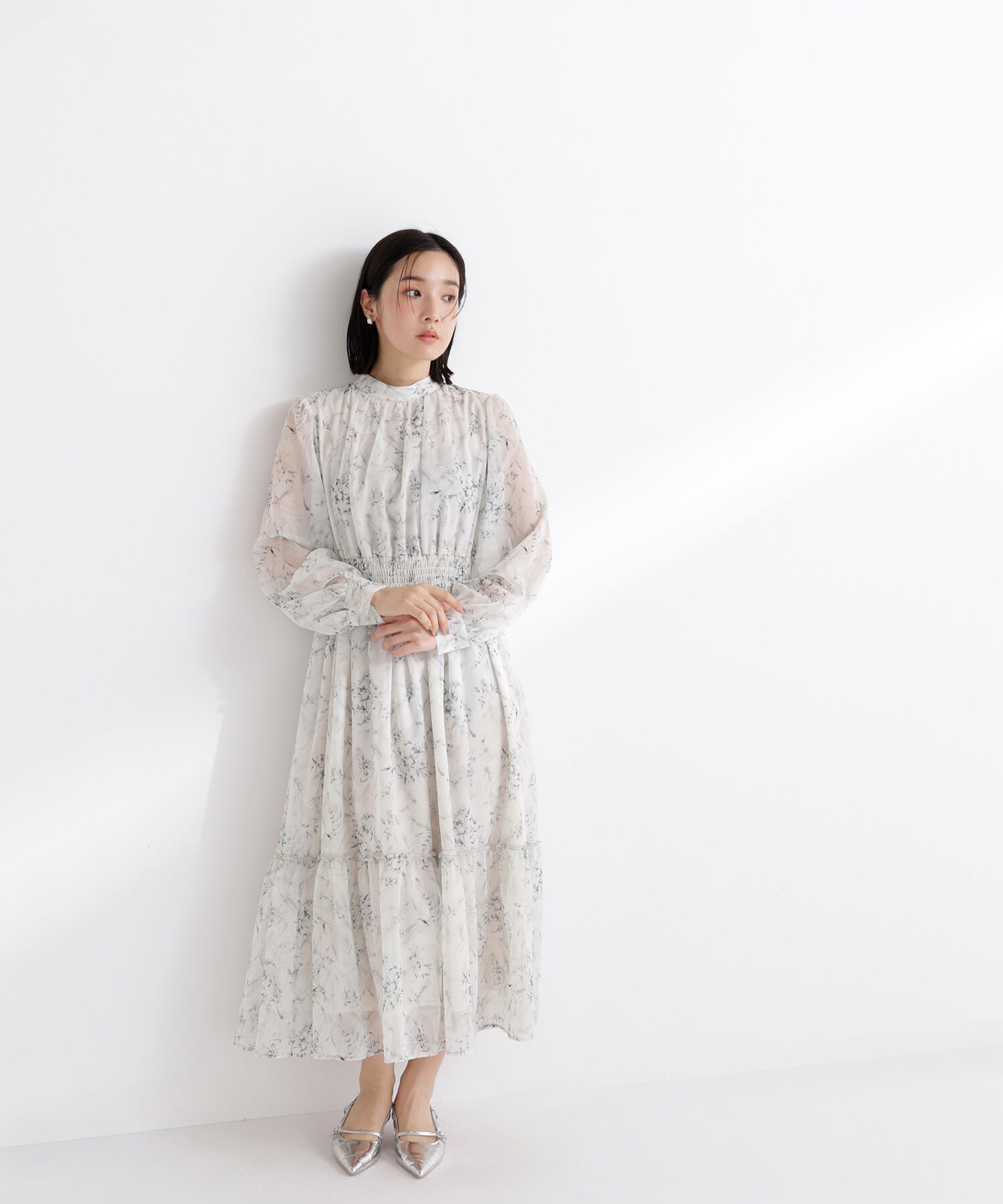  「フラワーシフォンワンピース」|ワンピース|