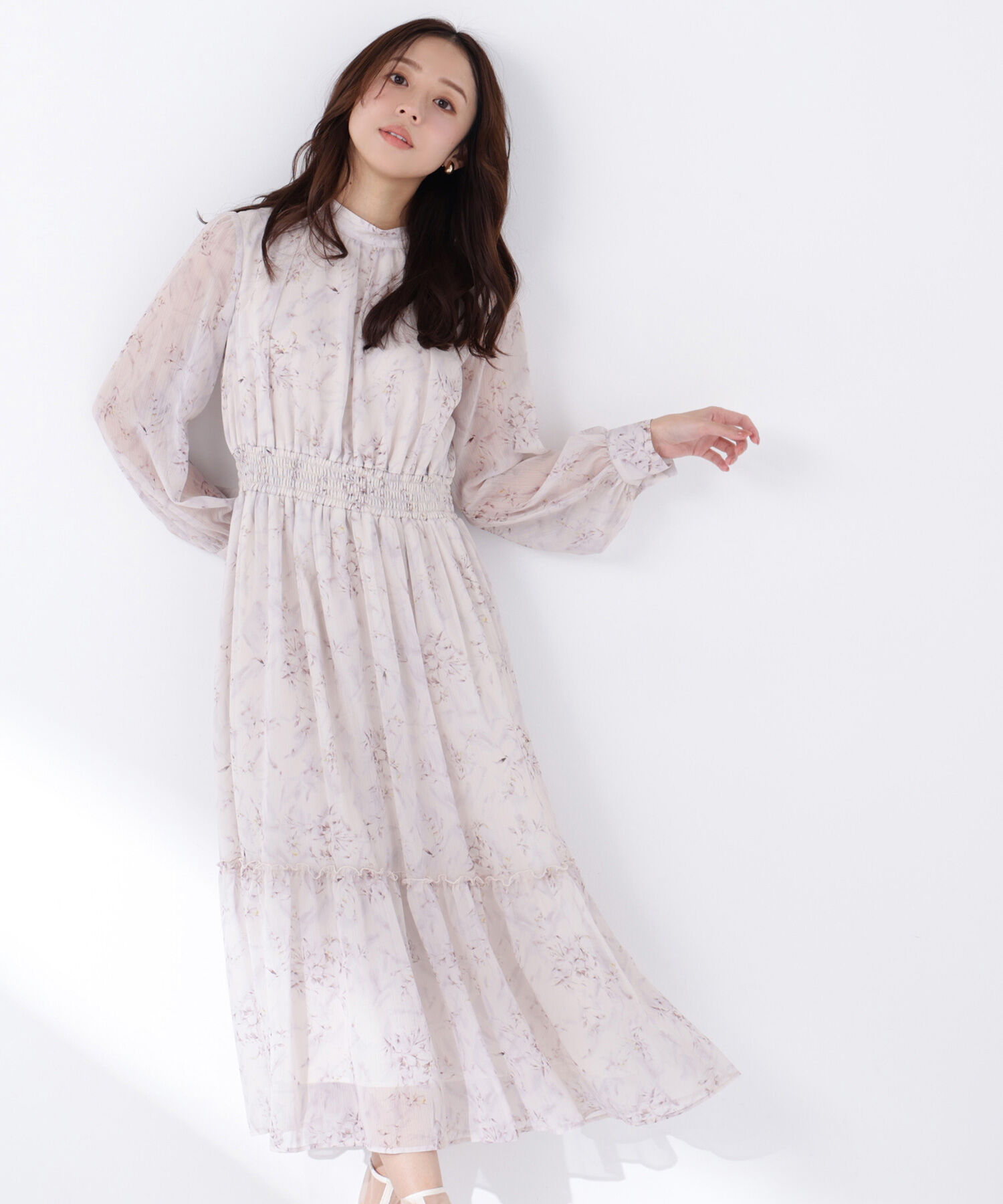  「フラワーシフォンワンピース」|ワンピース|