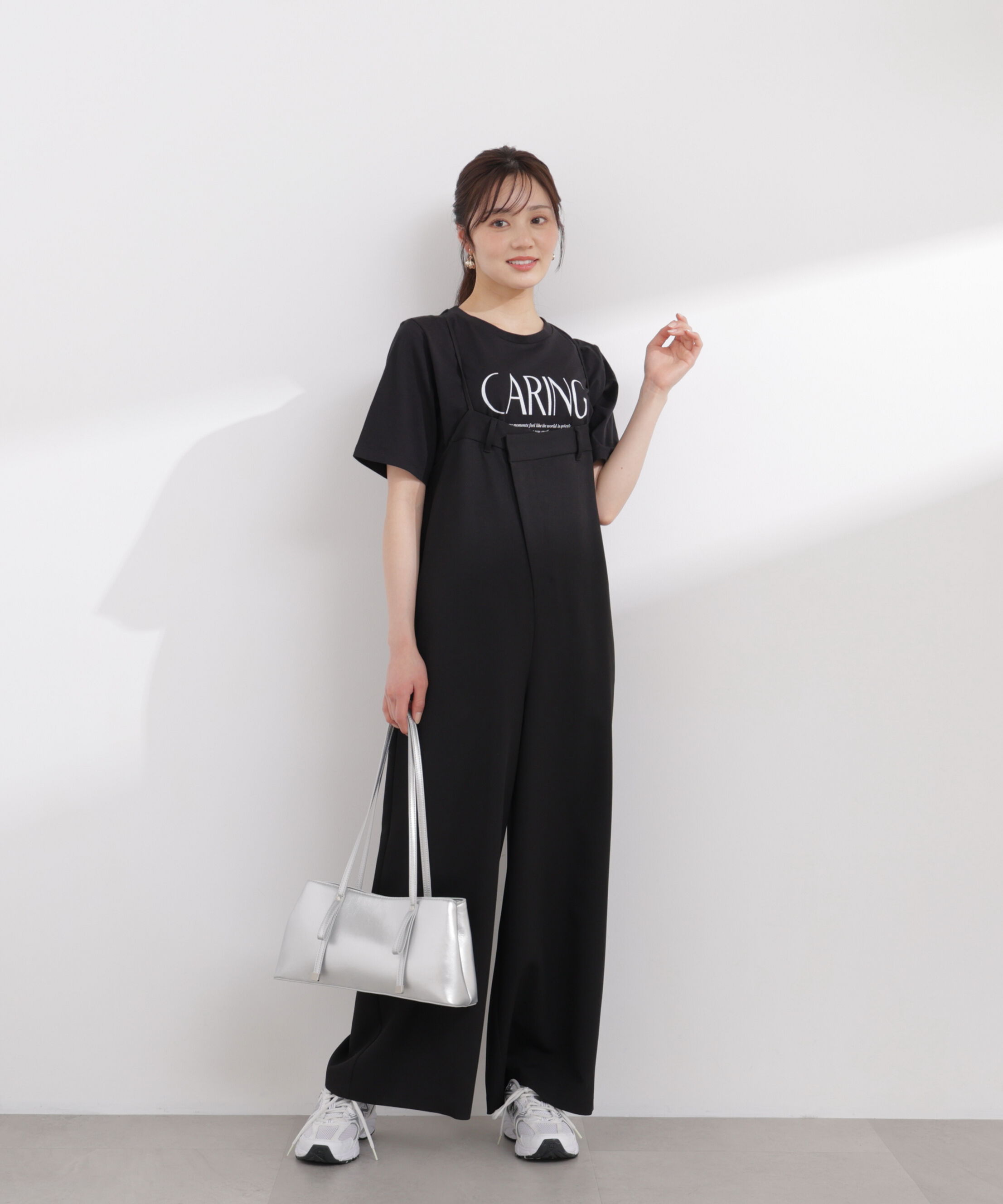 PROPORTION BODY DRESSING「〈a/mie〉バックタックサロペット 26SS」|ワンピース|