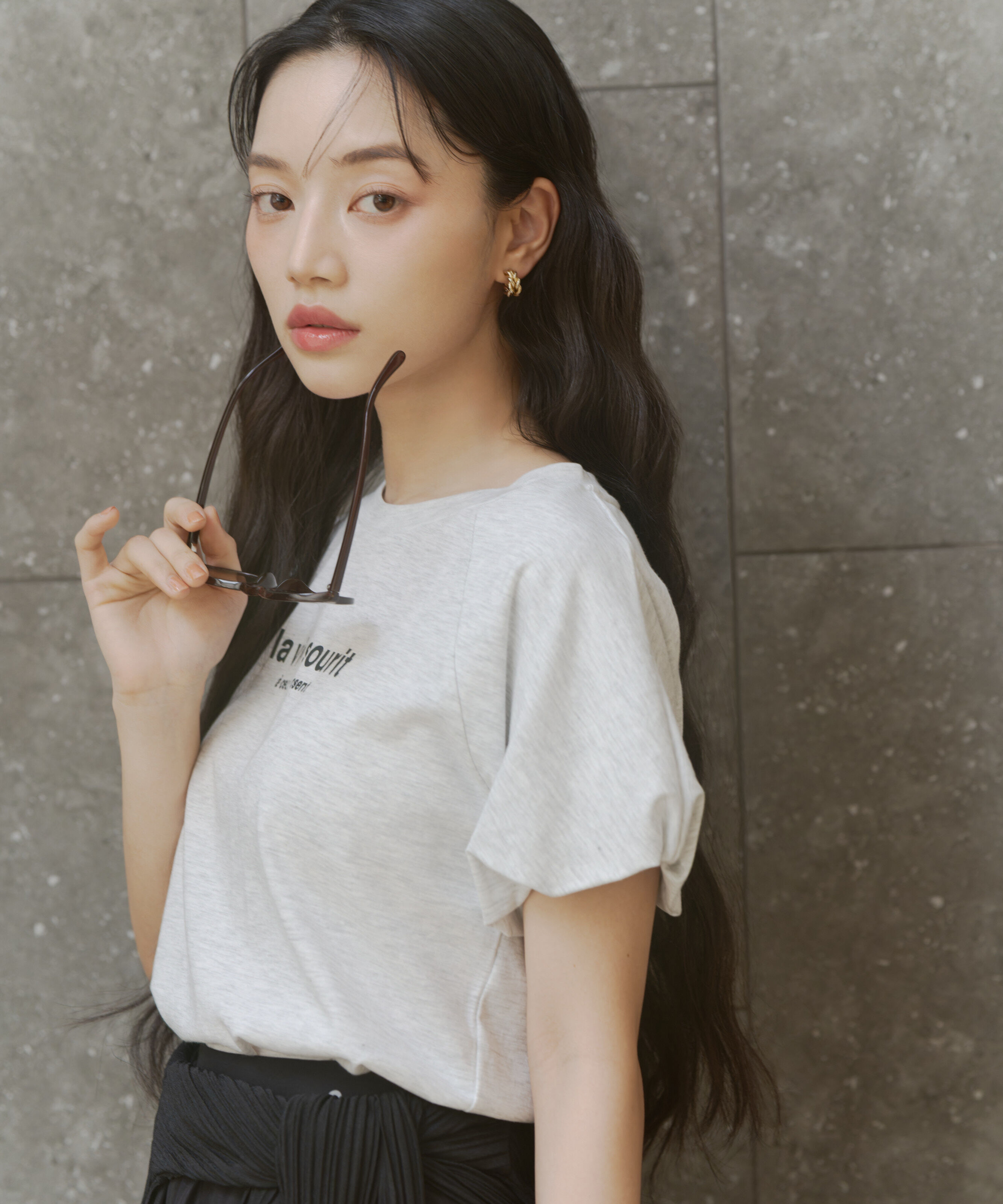 PROPORTION BODY DRESSING「パフスリーブロゴTシャツ 26SS」|Tシャツ・カットソー|