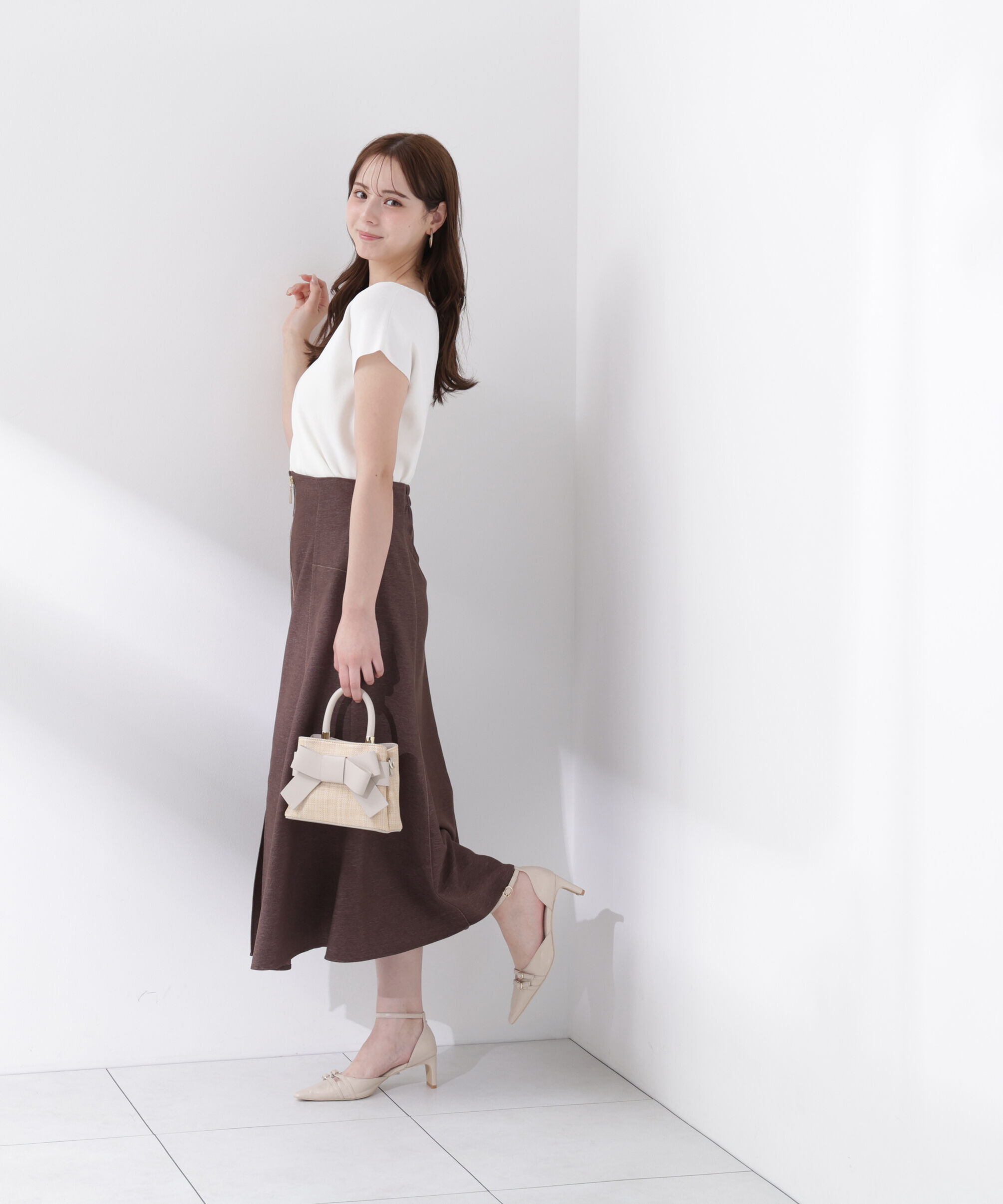 PROPORTION BODY DRESSING「フロントジップマーメードスカート」|スカート|