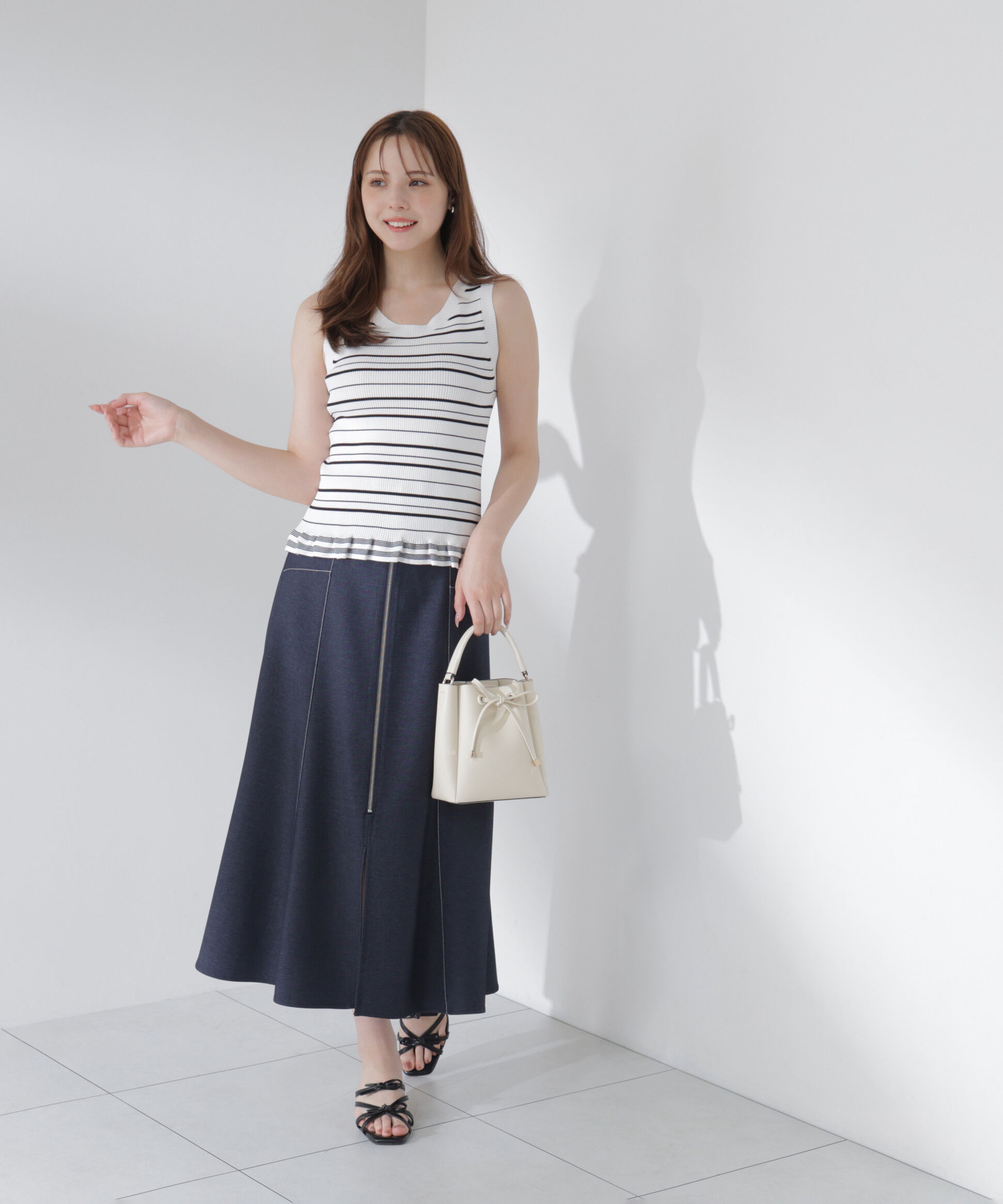 PROPORTION BODY DRESSING「フロントジップマーメードスカート」|スカート|