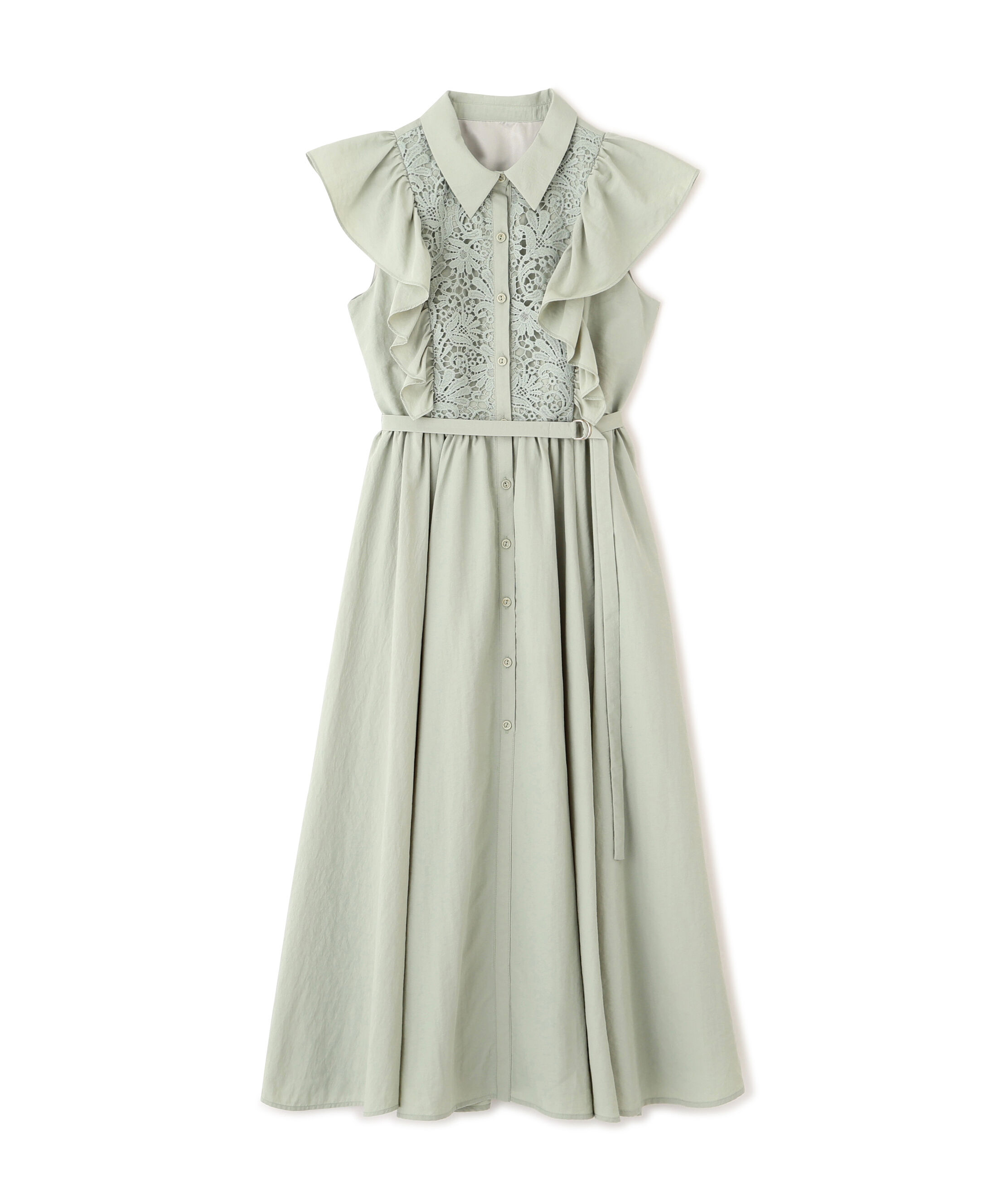 PROPORTION BODY DRESSING「フロントレースシャツワンピース」|ワンピース|