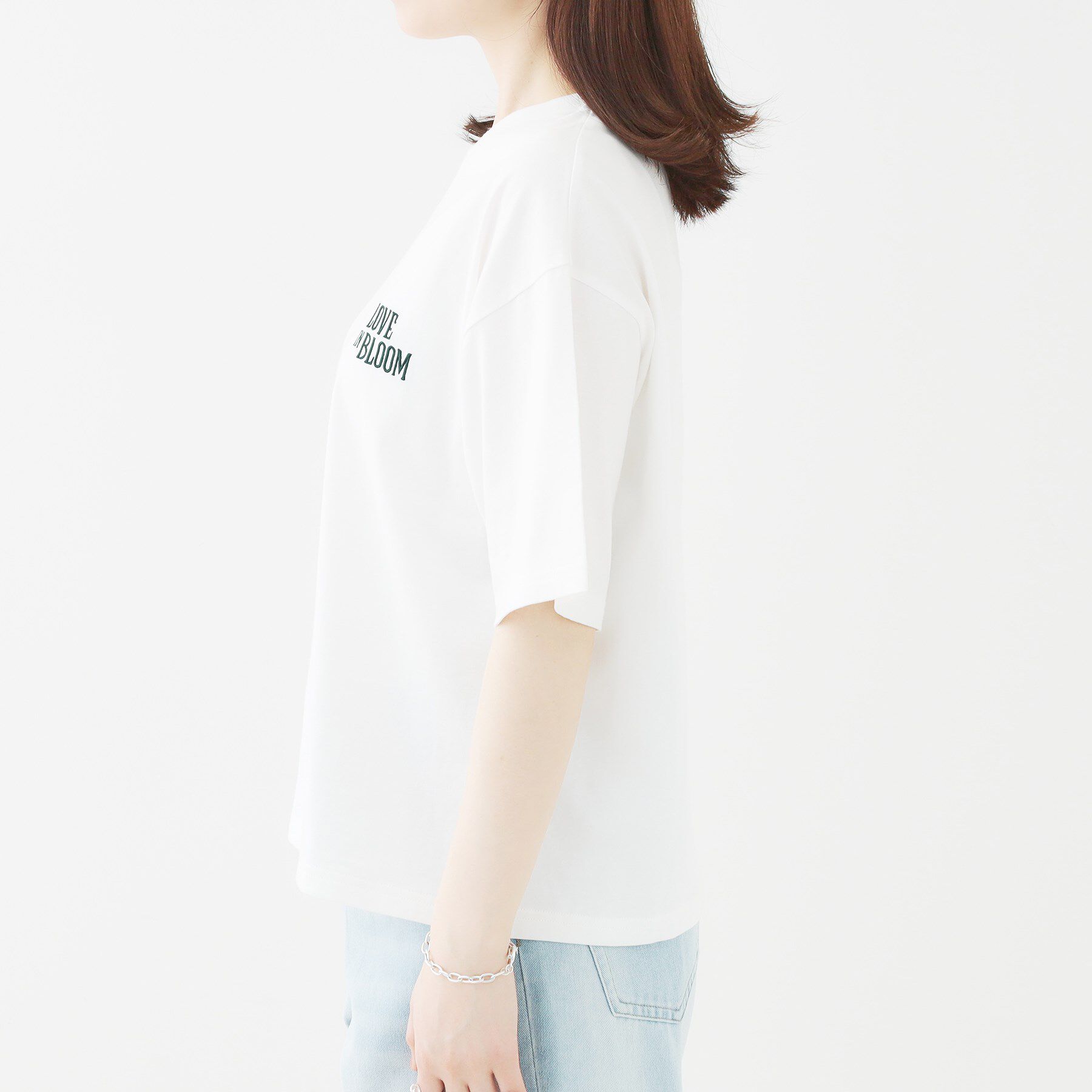 SHOO･LA･RUE「【選べる4柄】コットンプリントロゴTシャツ」|Tシャツ・カットソー|