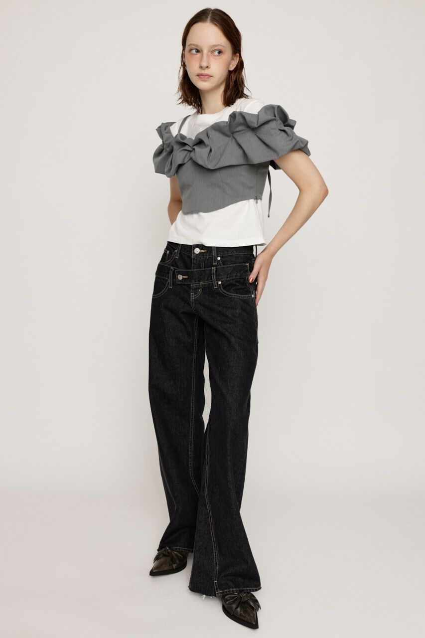 SLY「BALLON SLEEVE CAMI BUSTIER」|キャミソール|