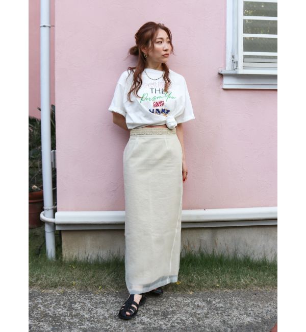 Ungrid「シアーコンビアイラインスカート」|スカート|