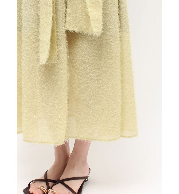 LAGUNAMOON「カットジャガードウエストリボンワンピース」|ワンピース|