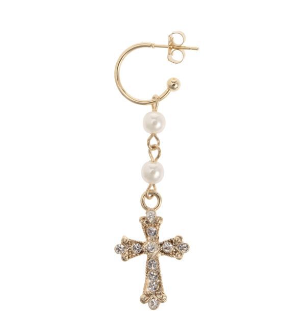 EVRIS「STONE CROSS MOTIF ピアス」|ピアス|