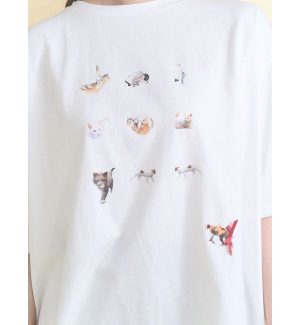merry jenny「ひるやすみのらねこtee」|Tシャツ・カットソー|