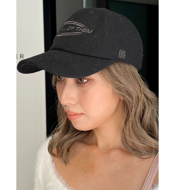 GYDA「NEED ALL OF THEM WOOLライクCAP」|キャップ・キャスケット|ブラック