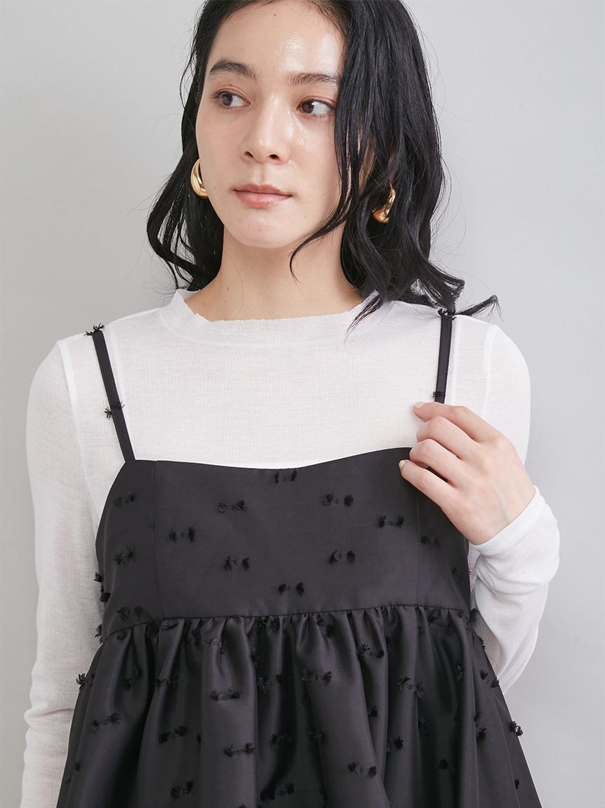 Mila Owen「ジャガードペプラムキャミトップス」|キャミソール|