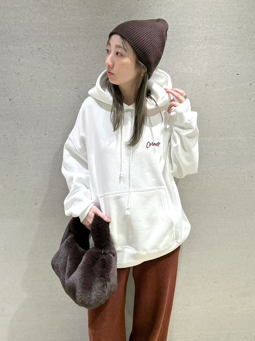 emmi「【ONLINE限定】【emmi&times;GOOD ROCK SPEED】カレッジワイドボディフーディ」|スウェット・ジャージ|