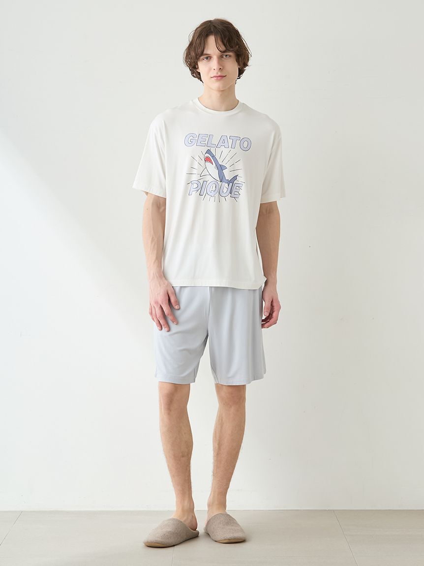 GELATO PIQUE HOMME「【HOMME】【接触冷感】レーヨンシャークTシャツ」|ルームウェア|