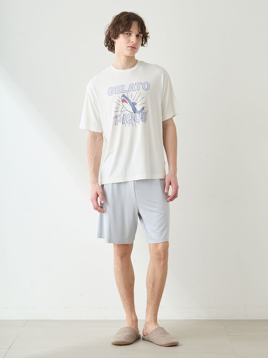 GELATO PIQUE HOMME「【HOMME】【接触冷感】レーヨンシャークTシャツ」|ルームウェア|