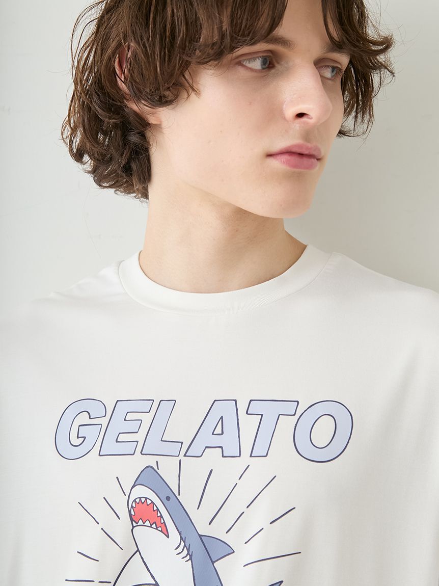 GELATO PIQUE HOMME「【HOMME】【接触冷感】レーヨンシャークTシャツ」|ルームウェア|