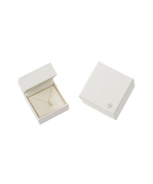Samantha Tiara「K10 YG Infinity Love Knot バースデーストーンネックレス≪3月 誕生石≫」|ネックレス|