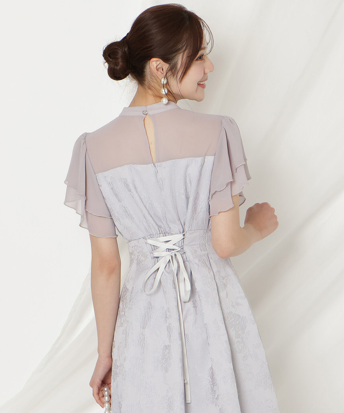 WILLSELECTION「ジャガードタックフレアワンピース」|ドレス|