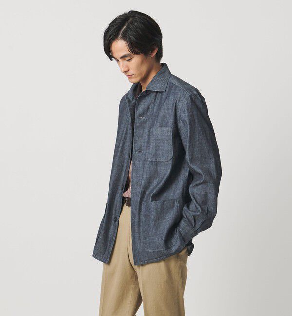 UNITED ARROWS「デニム シャツジャケット」|シャツ・ブラウス|