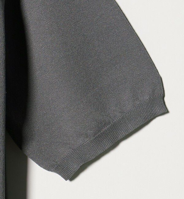 UNITED ARROWS green label relaxing「【WEB限定】JUST fit ジャケイン モックネック 半袖 ニット」|ニット・セーター|
