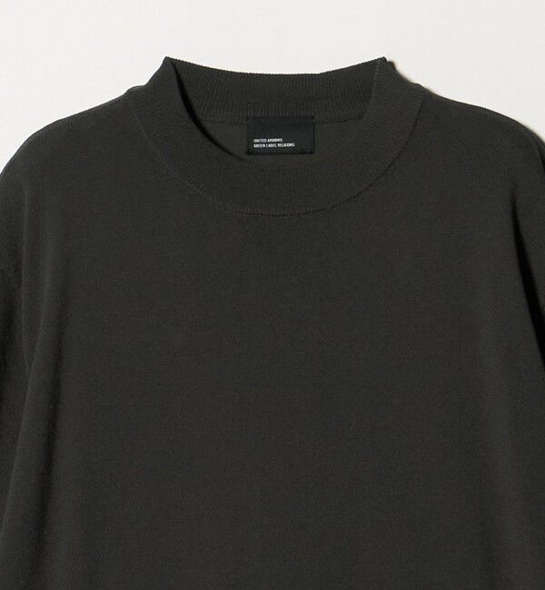 UNITED ARROWS green label relaxing「【WEB限定】JUST fit ジャケイン モックネック 半袖 ニット」|ニット・セーター|