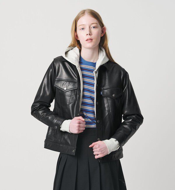 NICE WEATHER「＜NICE WEATHER＞バッファローレザー トラッカージャケット」|その他|