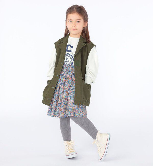 SHIPS KIDS「SHIPS KIDS:100～130cm / リバティ スカート」|フレア|