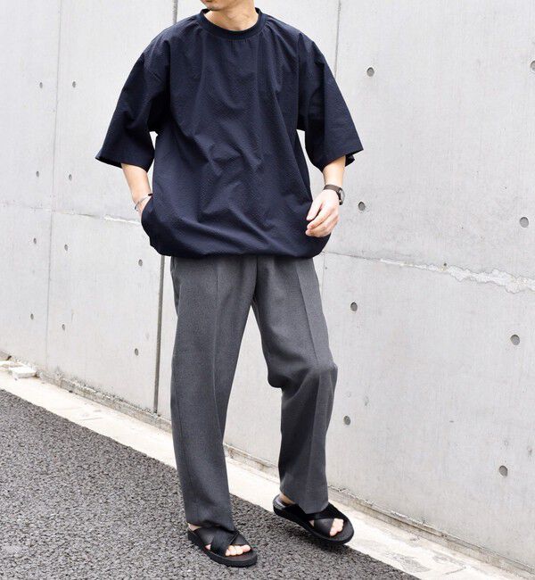 SHIPS any「SHIPS any: 〈撥水・軽量〉SOLOTEX(R) シアサッカー スピンドル Tシャツ◆」|Tシャツ・カットソー|