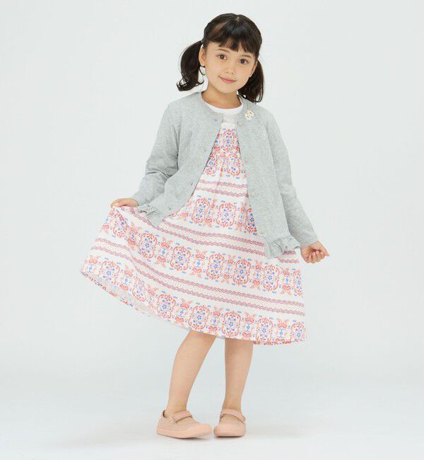 SHIPS Colors 「SHIPS Colors:〈洗濯機可能〉2WAY プリント スカート(100~140cm)」|フレア|
