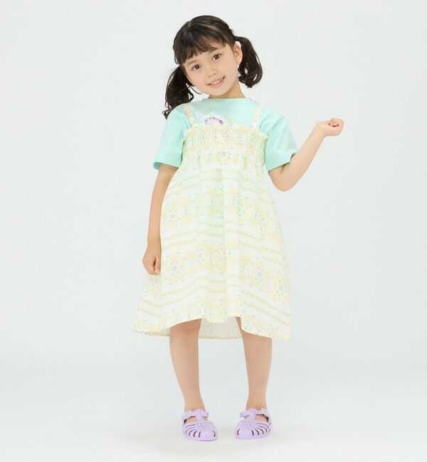 SHIPS Colors 「SHIPS Colors:〈洗濯機可能〉2WAY プリント スカート(100~140cm)」|フレア|