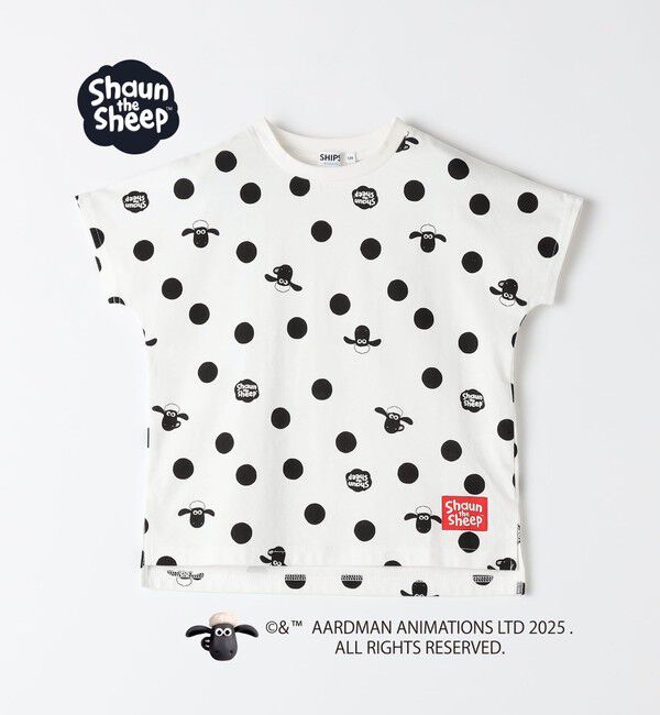SHIPS Colors 「SHIPS Colors:80～130cm / ひつじのショーン ドット プリント Tシャツ◇」|Tシャツ・カットソー|