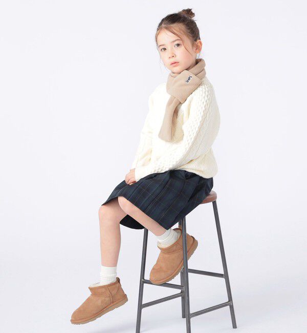 SHIPS KIDS「SHIPS KIDS:100～130cm /セレモニー チェック プリーツ スカート」|スカート|