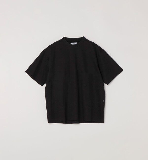 SHIPS any「SHIPS any:〈接触冷感/遮熱/UVカット〉COOL TOUCH スムース デザイン リブ セミ モックネック Tシャツ◇」|Tシャツ・カットソー|
