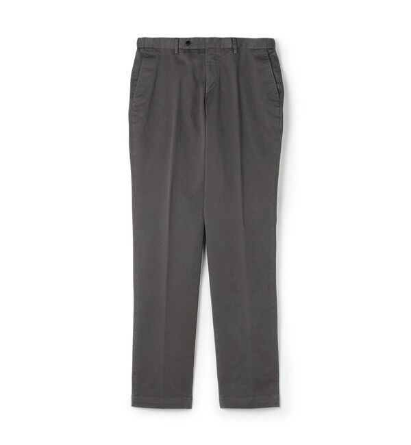 TOMORROWLAND MENS「ストレッチチノ イージースラックス SONDRIO」|スラックス|17 チャコールグレー
