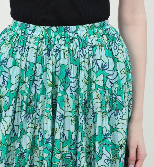 TOMORROWLAND BUYING WEAR「【別注】MARIHA Flower Poem 草原の虹のスカート」|フレア|