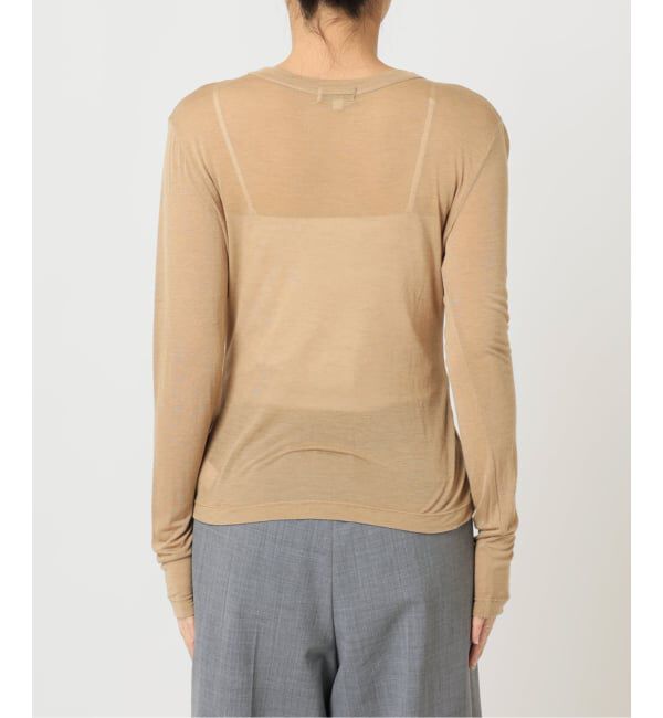  「ASHER SASKIA LONGSLEEVE MICRO V L266-J134：Tシャツ」|Tシャツ・カットソー|